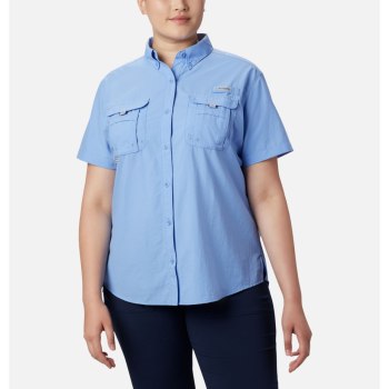 Dámské Košile Columbia PFG Bahama Short Sleeve Plus Size Bílé UVHFDS685